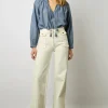 Blouse Chambray A Pompons Chambray - Adele