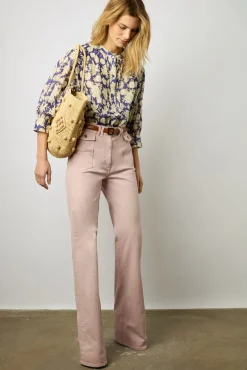 Blouse En Voile De Coton Lipstick - Adrianna