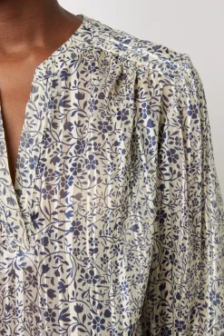 Blouse Fleurs Et Lurex Ecru - Ange