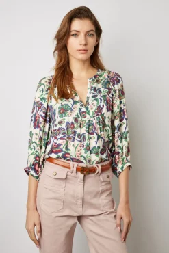 Blouse Imprimee Jacquard Ecru - Abell