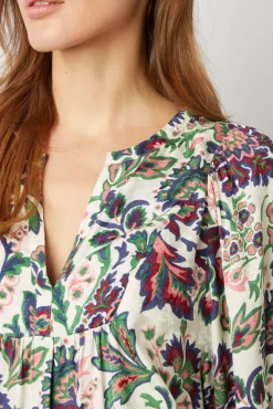 Blouse Imprimee Jacquard Ecru - Abell