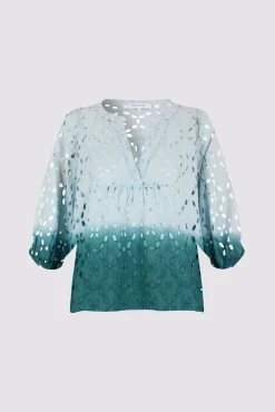 Blouse Tie And Dye Brodee Vert D'Eau - Alyff