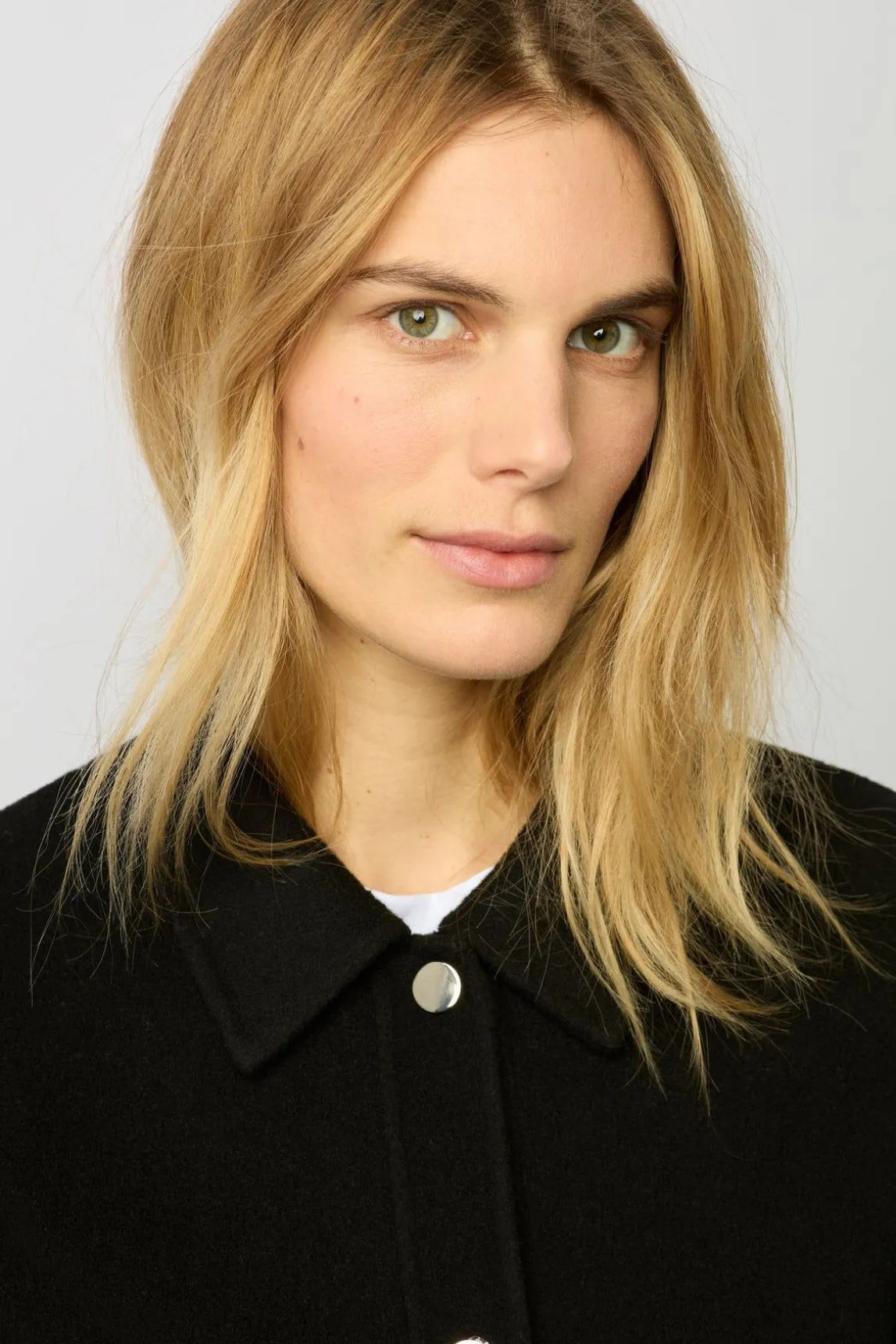 Blouson En Laine Double-Face Noir - Nattie