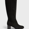 Bottes En Cuir Velours - Lizzie