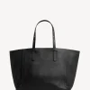 Cabas En Cuir Graine Noir/Or - Simple 2