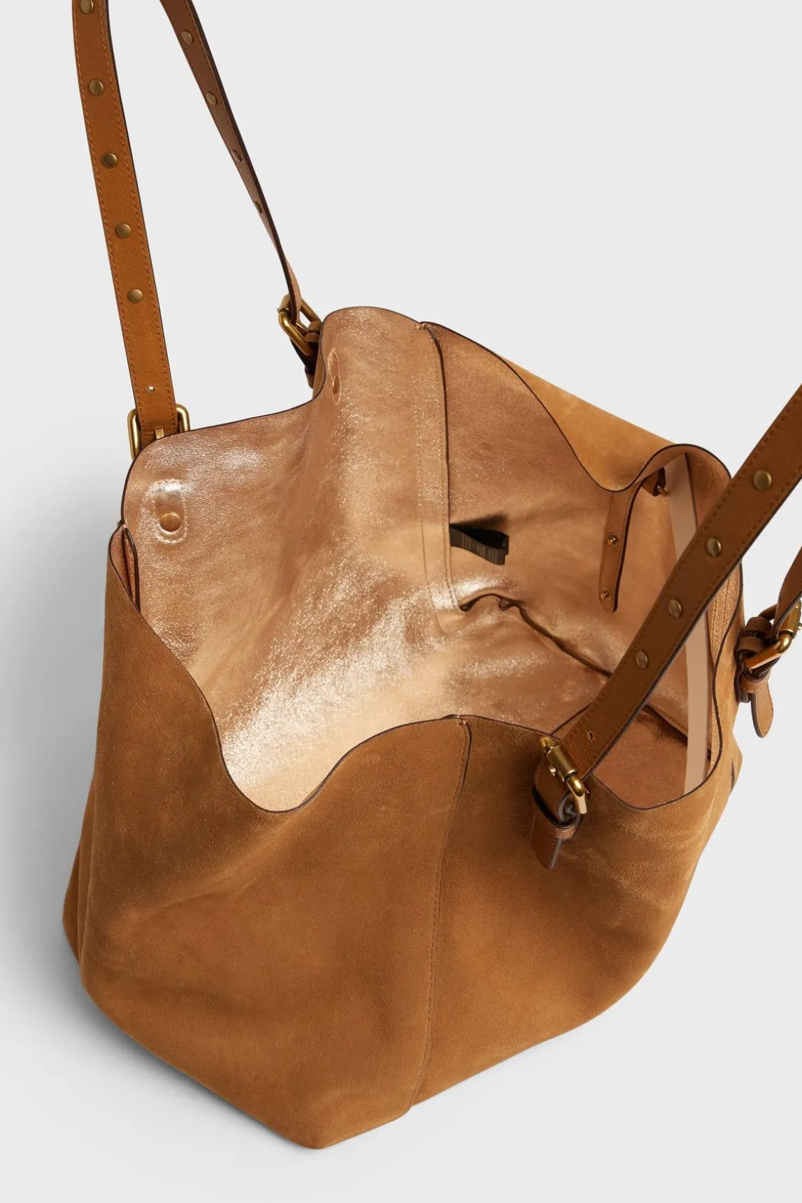 Cabas En Cuir Velours Femme Ble Simple Bag