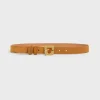 Ceinture Signatureen Cuir Velours - Le Lauren