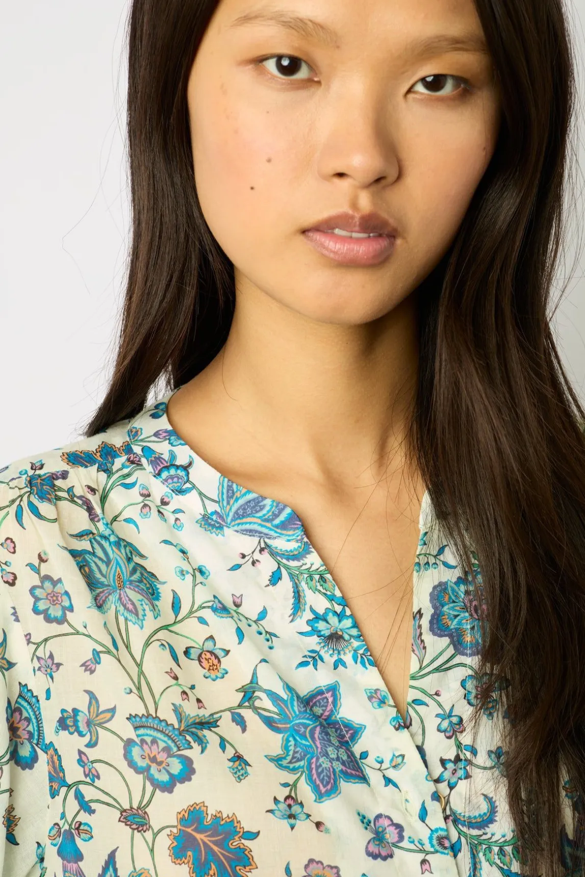 Chemise En Voile De Coton Ecru - Alexine
