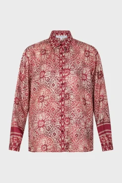 Chemise Imprimee En Soie Sangue - Athena