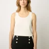 Debardeur En Microfibre Blanc - Lara