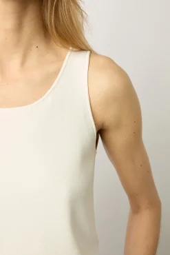 Debardeur En Microfibre Blanc - Lara