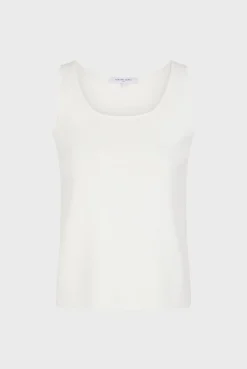 Debardeur En Microfibre Blanc - Lara