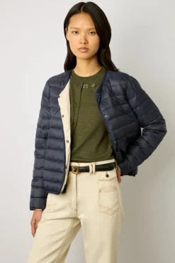 Doudoune Fine Reversible Marine - Noelya