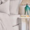 Drap Housse En Lin Lave - Gris Perle