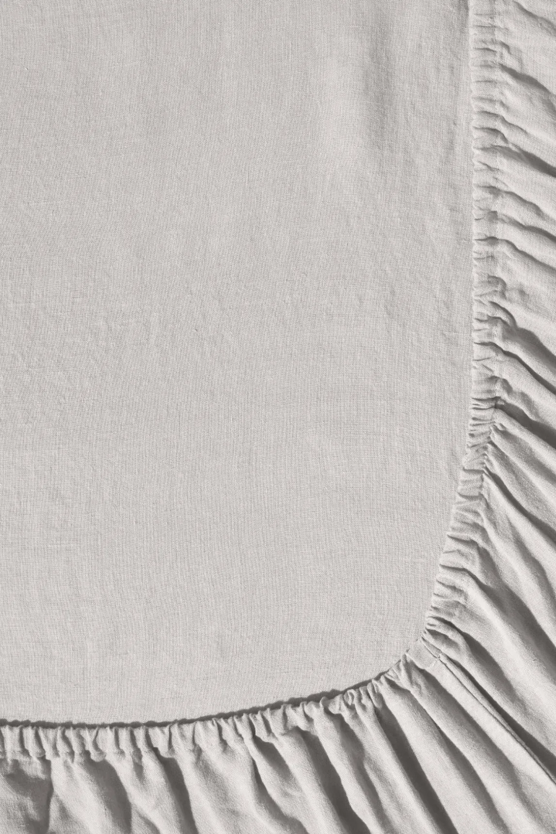Drap Housse En Lin Lave - Gris Perle