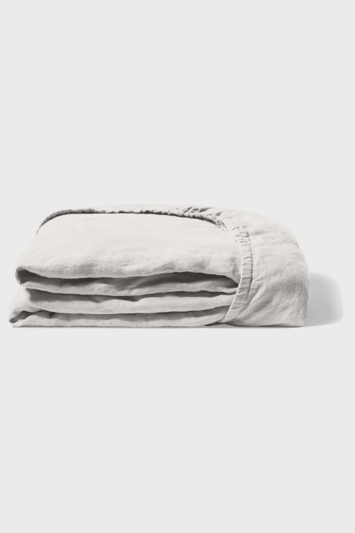 Drap Housse En Lin Lave - Gris Perle
