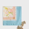 Foulard A Pompons En Soie Naturel - Prissie