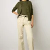 Gilet En Laine Merinos Kaki - Lyane