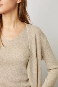 Gilet En Maille Lurex Or - Lexane