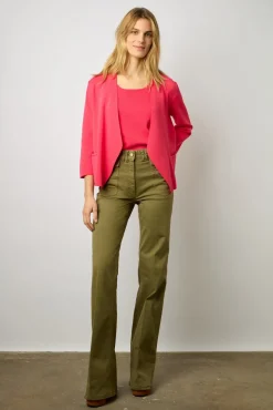 Gilet En Microfibre Rose Vif - Laurana