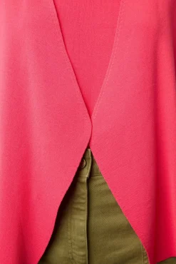 Gilet En Microfibre Rose Vif - Laurana