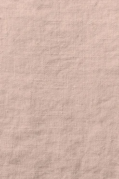 Grand Drap Plat En Lin Lave - Rose Ancien