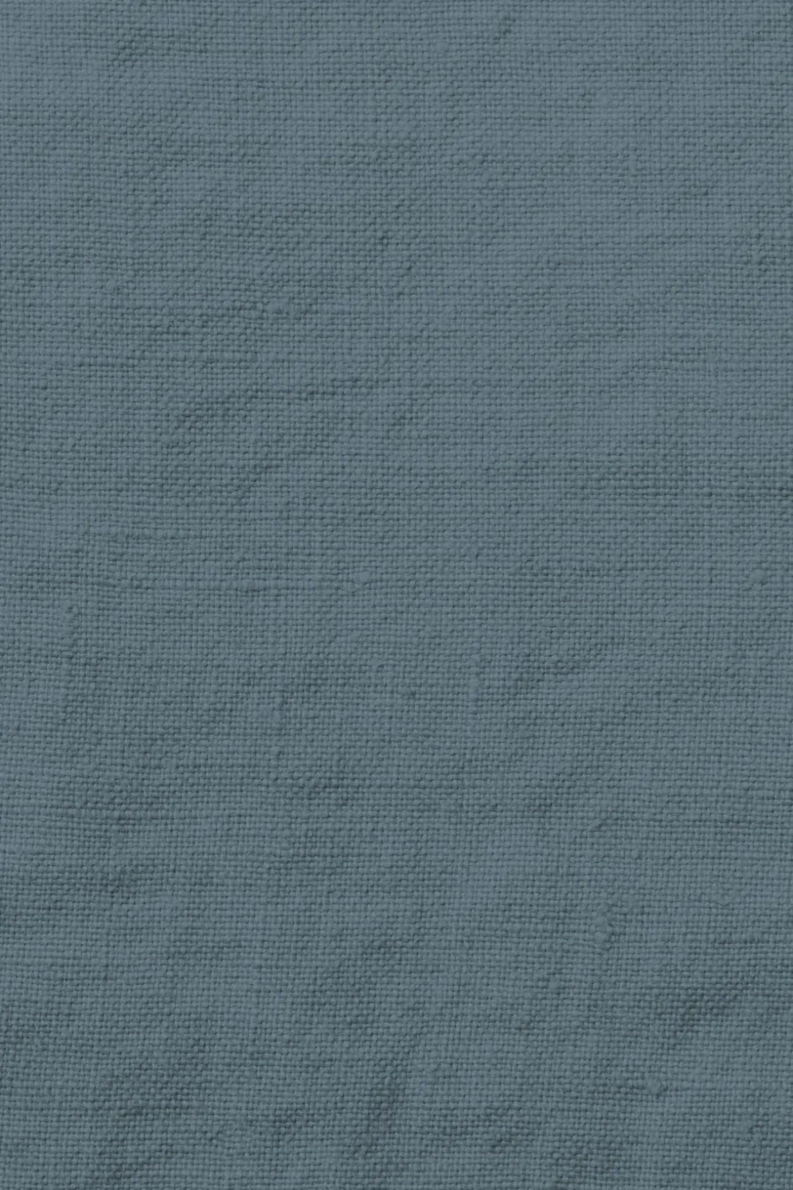 Grand Drap Plat En Lin Lave - Bleu De Nuit