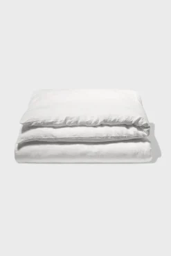 Housse De Couette En Lin Lave - Blanc