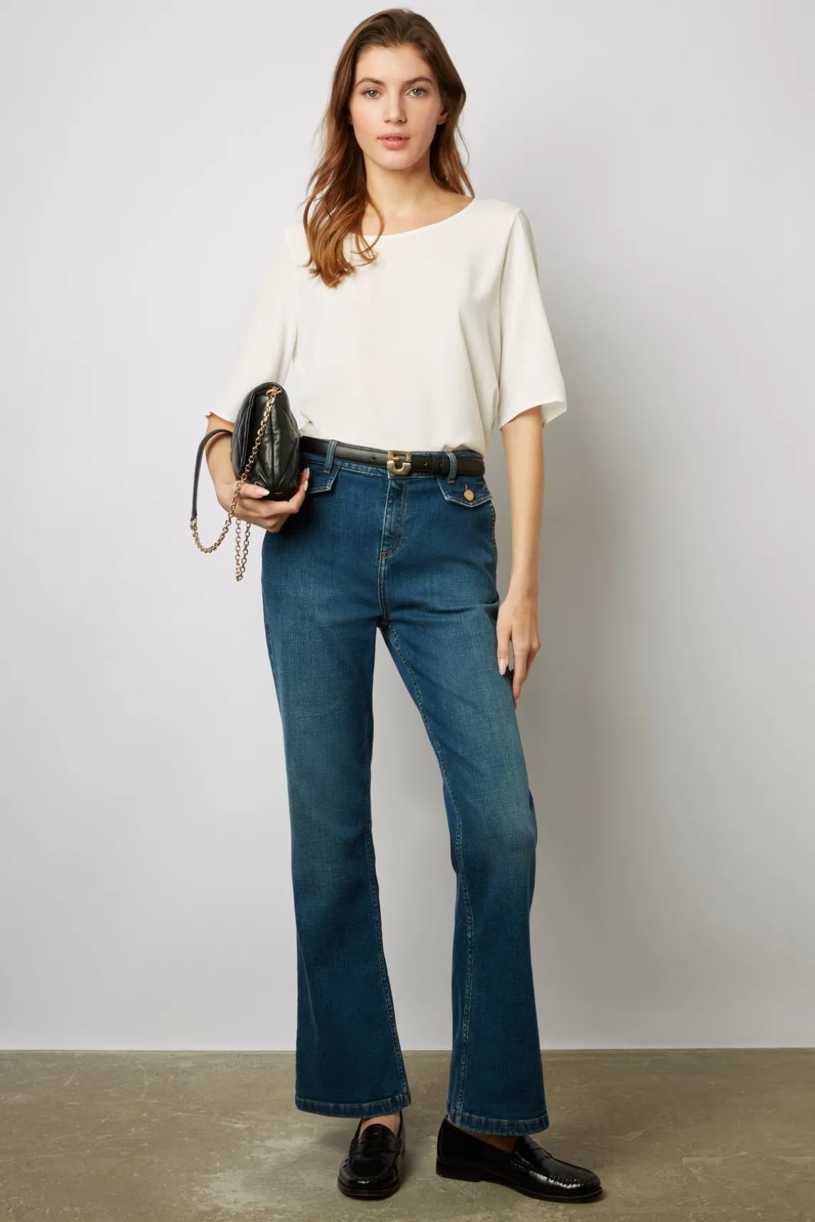 Jean Bootcut En Denim Brut Jeans - Camy
