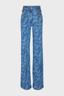 Jean Flare A Motif Cachemire - Anna