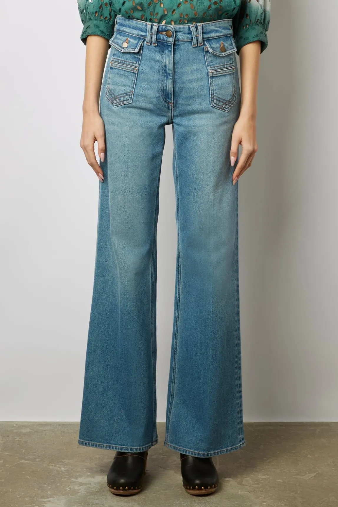 Jean Flare -Anna Femme Bleu Jean Flare -Anna