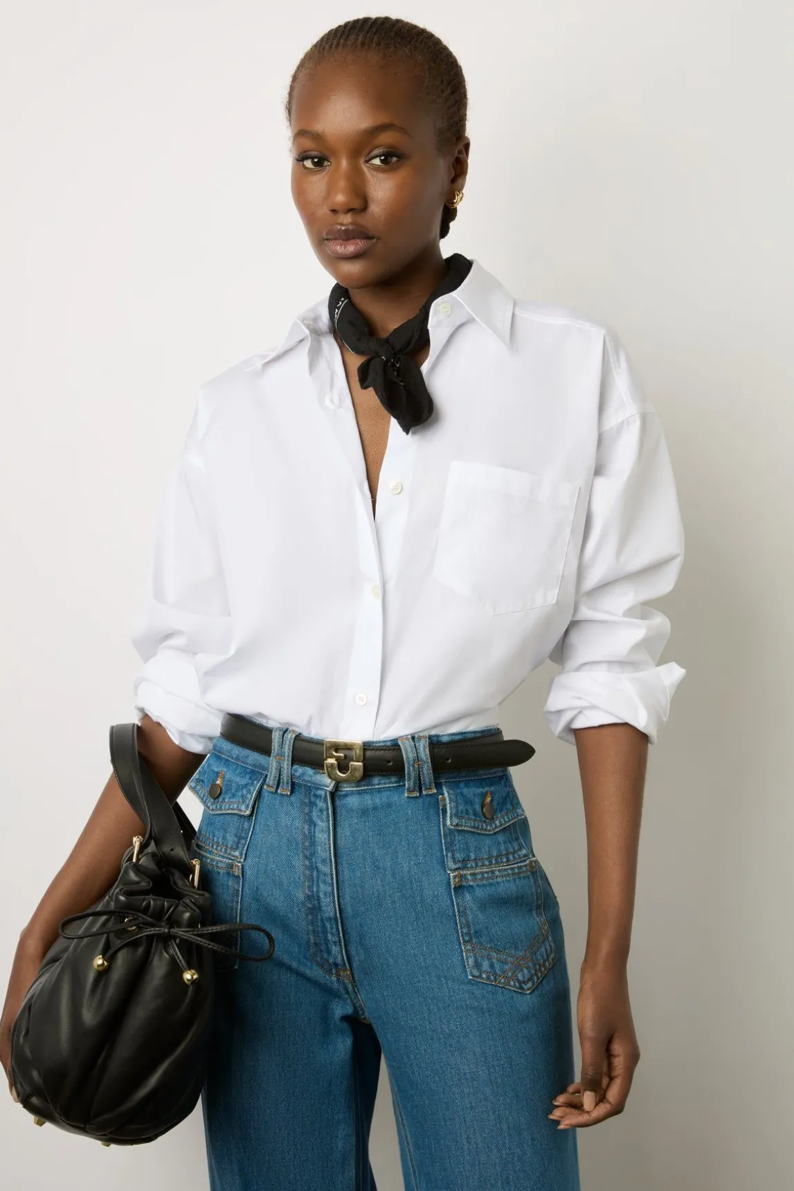 Jean Flare Taille Haute Bleu - Anna