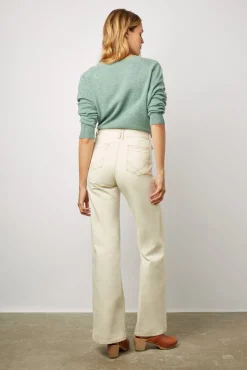 Jean Large Taille Haute Naturel - Anna