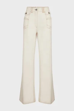 Jean Large Taille Haute Naturel - Anna