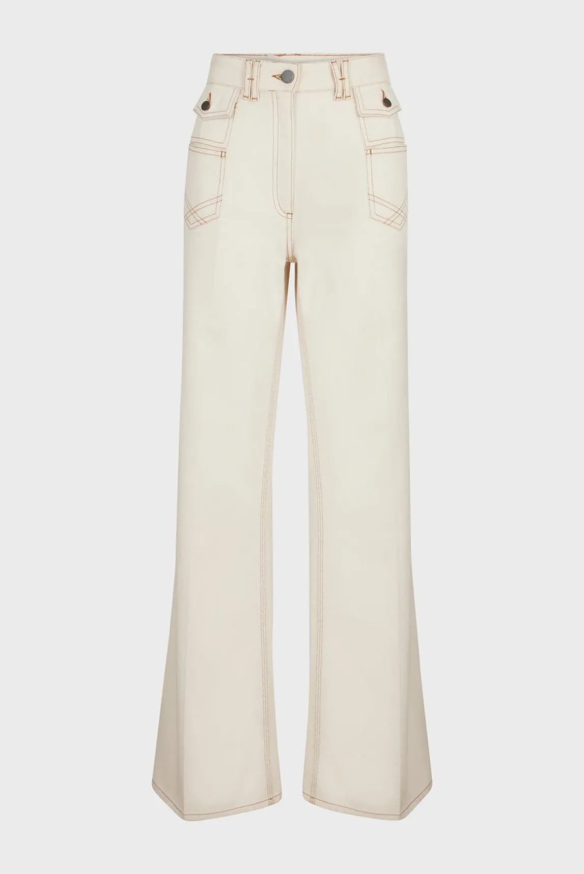 Jean Large Taille Haute Naturel - Anna