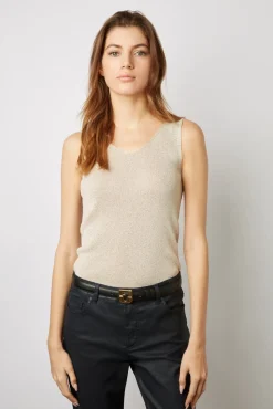 Jean Slim En Coton Enduit Marine - Cindy