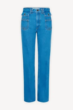 Jean Taille Haute En Coton Jeans - Ava