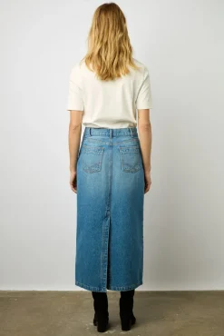 Jupe Longue En Denim Jeans - Dona