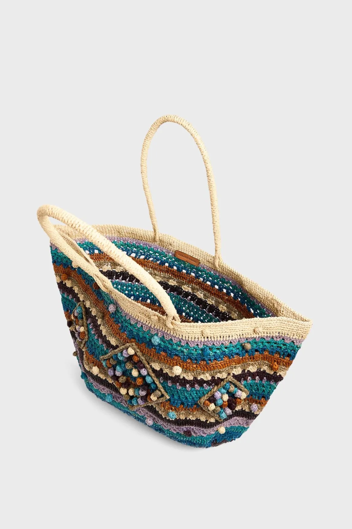 Panier En Raphia Bleu - Anouk
