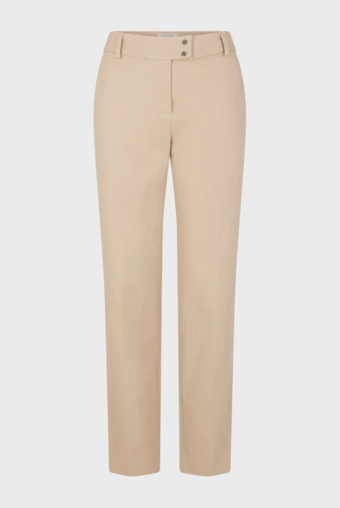 Pantalon 7/8 En Coton Uni Sable - Cora
