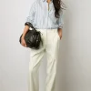 Pantalon Carotte En Coton Ecru - Cecilia