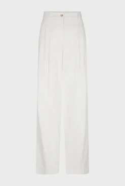 Pantalon Carotte En Coton Ecru - Cecilia