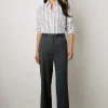 Pantalon De Tailleur A Rayures Marine - Dali