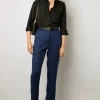 Pantalon De Tailleur En Lin Encre - Cyann