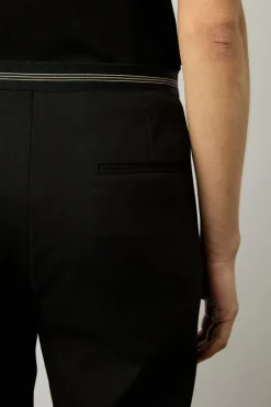 Pantalon Droit 7/8 Uni Noir - Causette