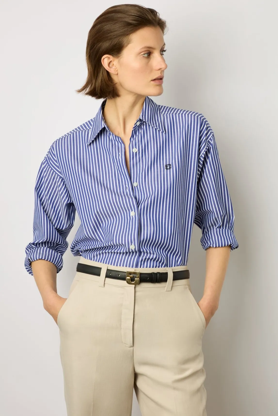 Pantalon Droit Fluide Sable - Cristell