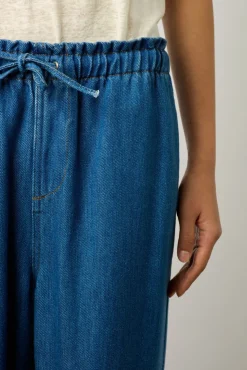 Pantalon Fluide En Denim Jeans - Cylinia