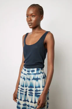 Pantalon Fluide Tie And Dye Encre - Daiana