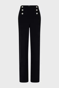 Pantalon Large A Pont Marine - Cassandre