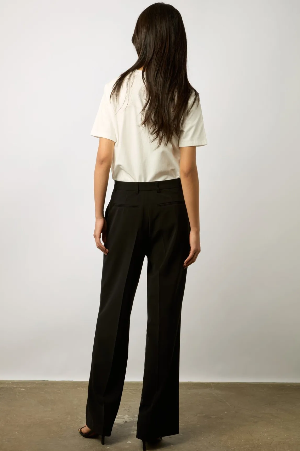 Pantalon Noir Fluide Noir - Cassiopee